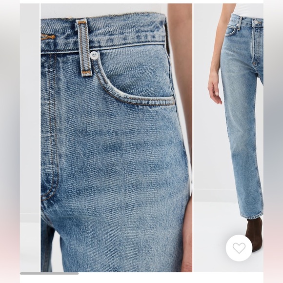 Agolde 90s high rise pinch waist - like new - Picture 12 of 12